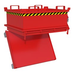 Bauer Südlohn Mini-Klappbodenbehälter MSB 250, lackiert, Feuerrot