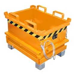 Bauer Südlohn Mini-Klappbodenbehälter MSB 150, lackiert, Gelborange