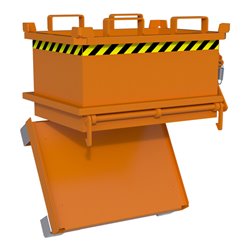 Bauer Südlohn Mini-Klappbodenbehälter MSB 150, lackiert, Gelborange