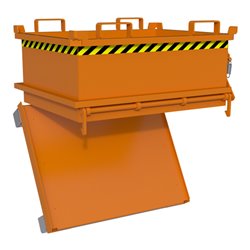 Bauer Südlohn Mini-Klappbodenbehälter MSB 250, lackiert, Gelborange