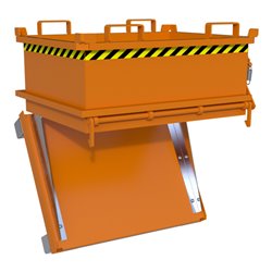 Bauer Südlohn Mini-Klappbodenbehälter MSB 250, lackiert, Gelborange