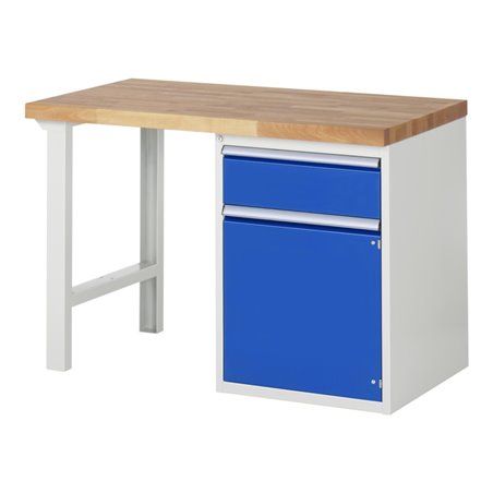 Rau Werkbank 7502A1, B1250xT700xH890mm, 1x Schublade-TA, 1x Tür
