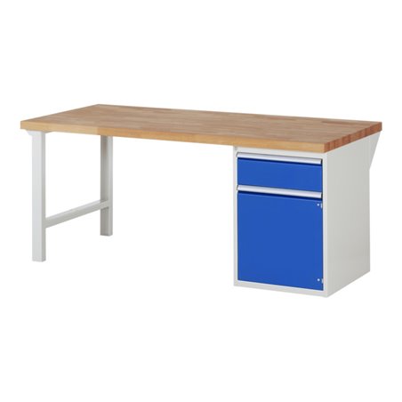 Rau Werkbank 7502A1, B2000xT900xH840mm, 1x Schublade-TA, 1x Tür