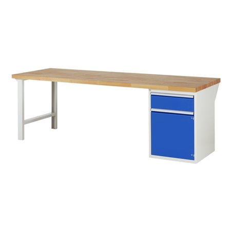 Rau Werkbank 7502A1, B2500xT900xH890mm, 1x Schublade-TA, 1x Tür