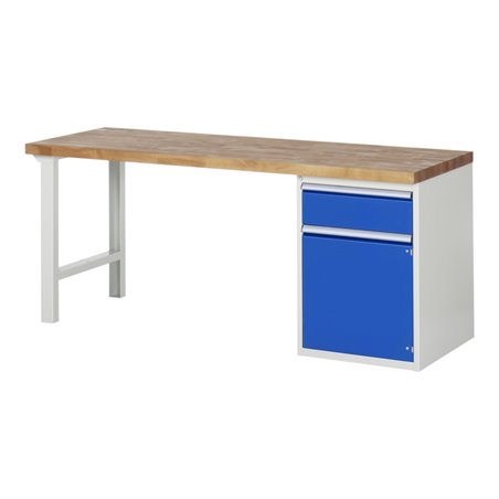 Rau Werkbank 7502A1, B2000xT700xH890mm, 1x Schublade-TA, 1x Tür