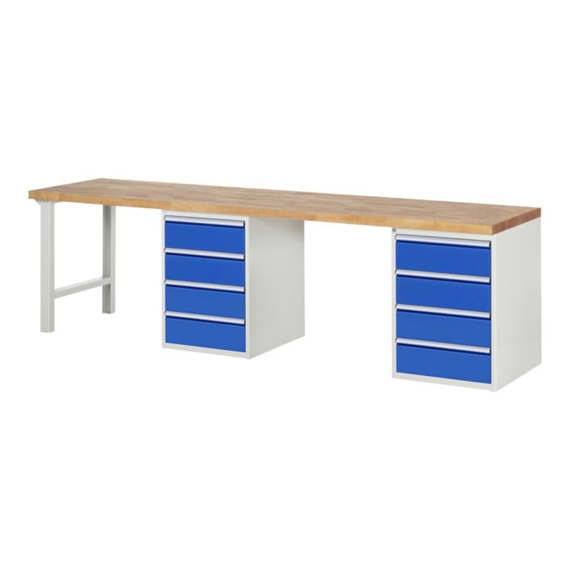 Rau Werkbank 7509A8, B3000xT700xH840mm, 8x Schublade-TA