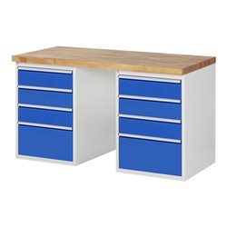 Rau Werkbank 7510A3, B1500xT700xH890mm, 8x Schublade-TA