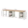 Rau Werkbank 7509A8, B3000xT900xH890mm, 8x Schublade-TA