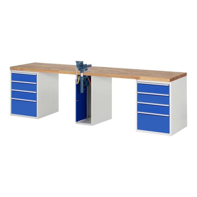 Rau Werkbank 7510A0, B3000xT700xH840mm, 8x Schublade-TA, 1x SSKL