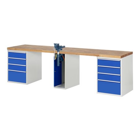 Rau Werkbank 7510A0, B3000xT700xH890mm, 8x Schublade-TA, 1x SSKL