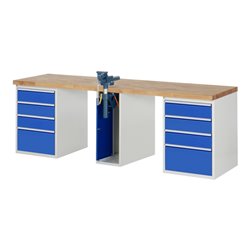 Rau Werkbank 7510A0, B2500xT700xH890mm, 8x Schublade-TA, 1x SSKL