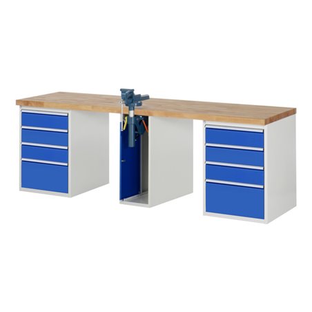 Rau Werkbank 7510A0, B2500xT700xH890mm, 8x Schublade-TA, 1x SSKL