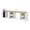 Rau Werkbank 7510A9, B3000xT700xH840mm, 8x Schublade-TA, 1x SSKL