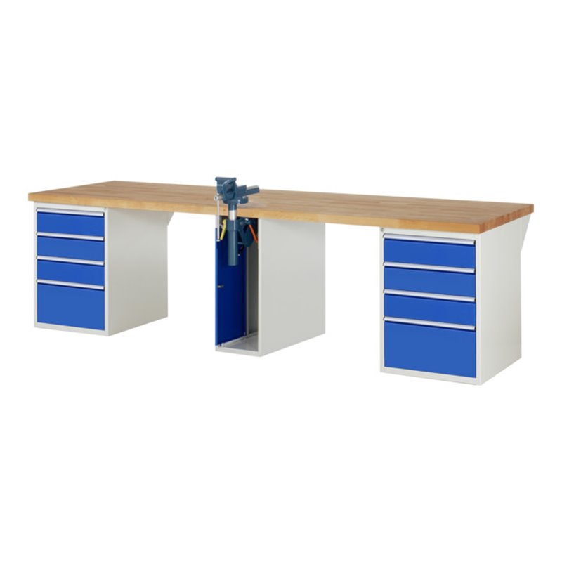 Rau Werkbank 7510A0, B3000xT900xH840mm, 8x Schublade-TA, 1x SSKL