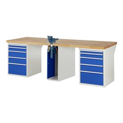 Rau Werkbank 7511A0, B2500xT900xH890mm, 10x Schublade-TA, 1x SSKL