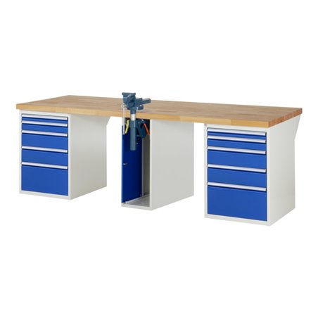 Rau Werkbank 7511A0, B2500xT900xH890mm, 10x Schublade-TA, 1x SSKL