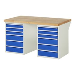 Rau Werkbank 7515A3, B1500xT900xH890mm, 12x Schublade-TA