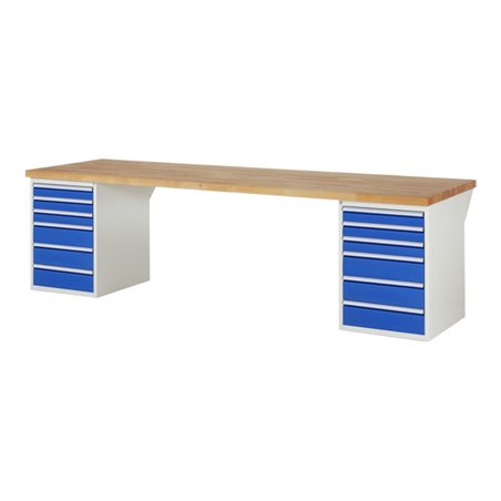 Rau Werkbank 7515A3, B3000xT900xH890mm, 12x Schublade-TA