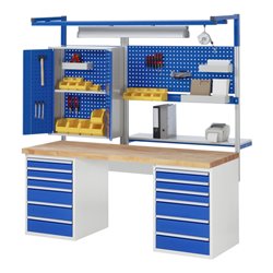 Rau Werkbank 7515A3, B2000xT700xH890mm, 12x Schublade-TA