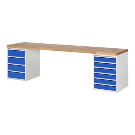 Rau Werkbank 7821A3, B3000xT900xH890mm, 10x Schublade-TA