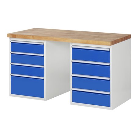 Rau Werkbank 7820A3, B1500xT700xH890mm, 8x Schublade-TA