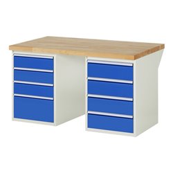 Rau Werkbank 7820A3, B1500xT900xH890mm, 8x Schublade-TA