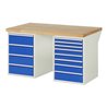 Rau Werkbank 7822A3, B1500xT900xH840mm, 12x Schublade-TA
