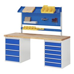 Rau Werkbank 7821A3, B2000xT700xH890mm, 10x Schublade-TA