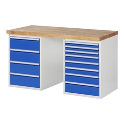 Rau Werkbank 7822A3, B1500xT700xH890mm, 12x Schublade-TA