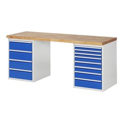 Rau Werkbank 7822A3, B2000xT700xH840mm, 12x Schublade-TA