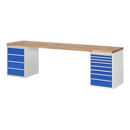 Rau Werkbank 7822A3, B3000xT700xH890mm, 12x Schublade-TA