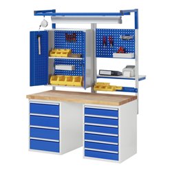 Rau Werkbank 7822A3, B1500xT700xH840mm, 12x Schublade-TA