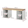 Rau Werkbank 7822A3, B2000xT900xH890mm, 12x Schublade-TA