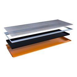 Bauer Südlohn Einhängewanne mit PE-Einsatz EHW 3300 PE, lackiert, Gelborange