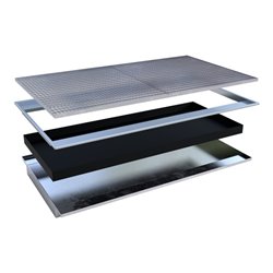 Bauer Südlohn Einhängewanne mit PE-Einsatz EHW 2200 PE, feuerverzinkt