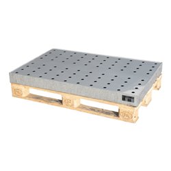 Bauer Südlohn Kleingebindewanne für Paletten KGW-P 3/M V4A, Edelstahl 1.4571