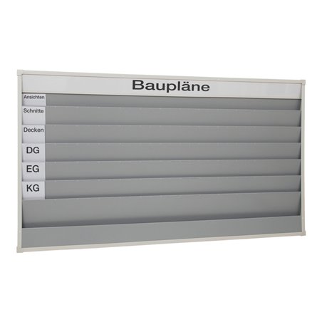 Eichner Planungstafel A4 für Baupläne 6 Schiene