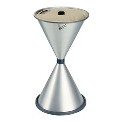 TKG Standascher aus Stahlblech, pulverbeschichtet, mit aufliegender Einlegeschale aus Aluminium (verschiedene Farben)