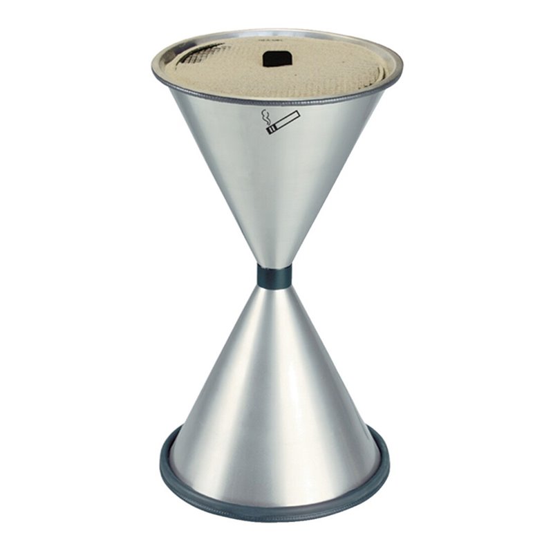 TKG Standascher aus Stahlblech, pulverbeschichtet, mit aufliegender Einlegeschale aus Aluminium (verschiedene Farben)