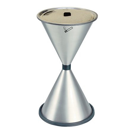 TKG Standascher aus Stahlblech, pulverbeschichtet, mit aufliegender Einlegeschale aus Aluminium (verschiedene Farben)