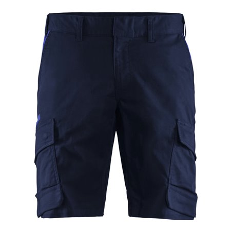 Blakläder Shorts Industrie Stretch, marineblau / kornblau, Konfektionsgröße 46