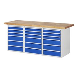 Rau Werkbank 7515A4, B2000mm, 18x Schublade-TA