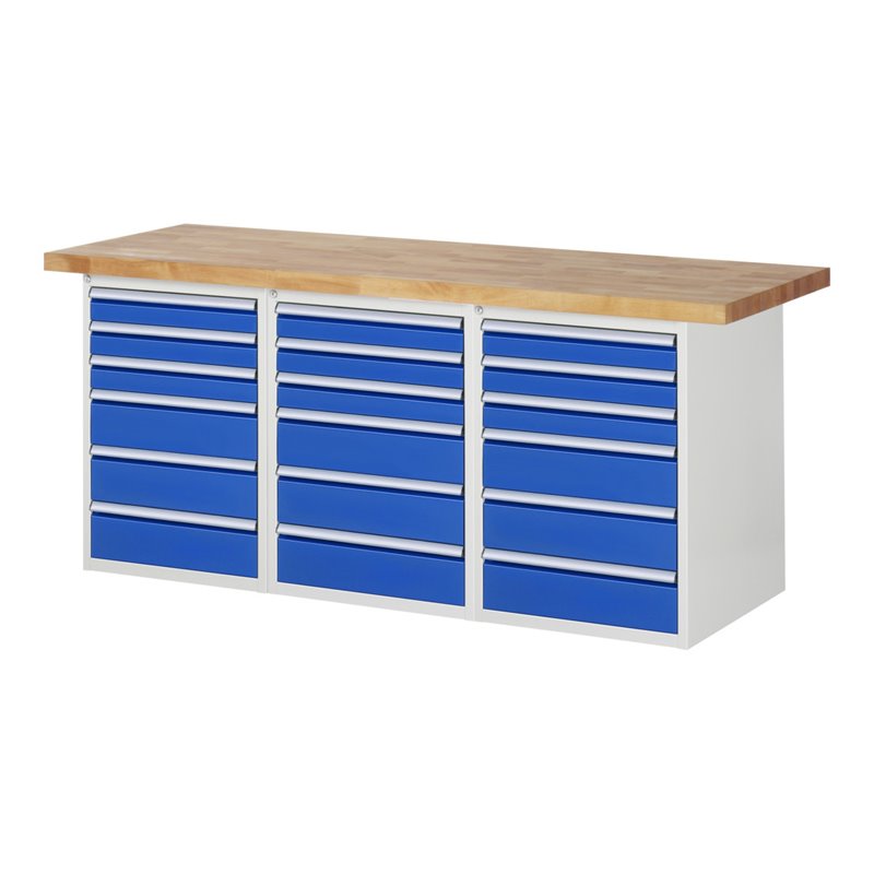 Rau Werkbank 7515A4, B2000mm, 18x Schublade-TA