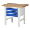 Rau Werkbank 7127A1, H790-1140mm, höhenverstellbar, 3x Schublade-TA