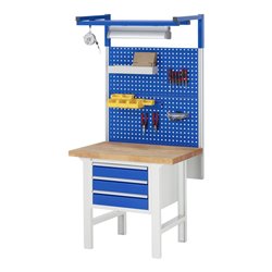 Rau Werkbank 7127A1, H790-1140mm, höhenverstellbar, 3x Schublade-TA