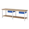 Rau Werkbank 8001A7, H840-1040mm, höhenverstellbar, 2x Schublade-TA