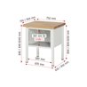 Rau Werkbank 8127A2, B750xH840-1040mm, höhenverstellbar, 3x Schublade-TA