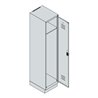 C+P Spind Classic PLUS, Sockel, 1 Abteil, 1950x400x500mm, 9016/9016 Verschluss Sicherheits-Drehriegel 4 Garderobenhaken