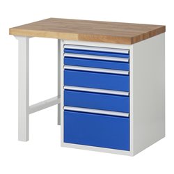 Rau Werkbank 7511A1, H890mm, 5x Schublade-TA