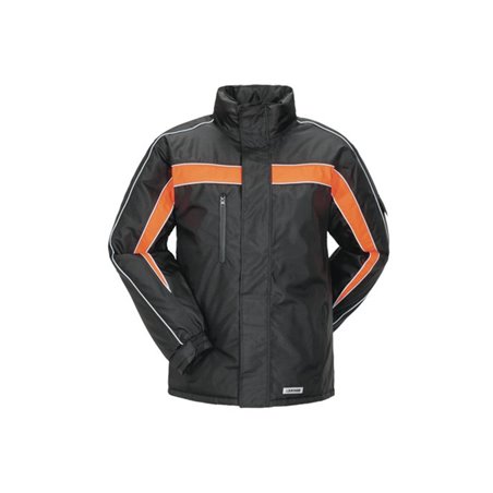 Planam Cosmic Jacke Winter schwarz/orange